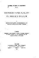 Gustavus Watts Cunningham - Thought and Reality in Hegel's System, Häftad