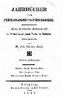 bokomslag Jahrbücher für philologie und paedagogik