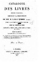 bokomslag Catalogue des livres imprimés et manuscrits, composant la bibliothèque de feu m. L.M.J. Duriez (de Lille) dont la vente se fera le 22 janvier 1828, et