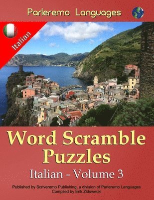 bokomslag Parleremo Languages Word Scramble Puzzles Italian - Volume 3