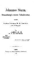 bokomslag Johannes Sturm, Strassburg's erster Schulrector