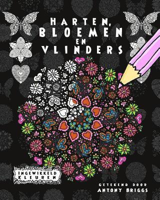 Harten, Bloemen en Vlinders: Ontspannend Kleurboek 1