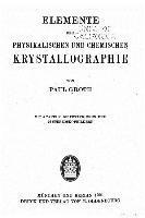 bokomslag Elemente der physikalischen und chemischen krystallographie