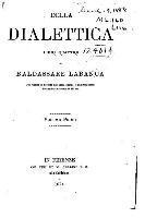 Della dialettica libri quattro, di Baldassarre Labanca 1