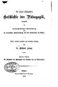 bokomslag Dr. Karl Schmidt's Geschichte der Pädagogik