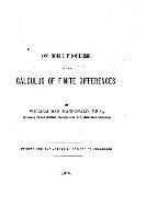 On Some Problems in the Calculus of Finite Differences 1