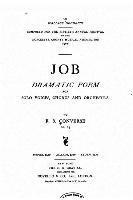 Job, dramatic poem for solo voices, chorus and orchestra 1