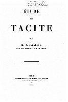 bokomslag Étude Sur Tacite
