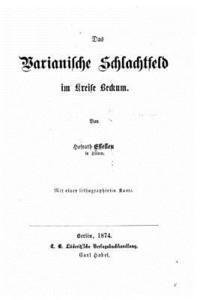 bokomslag Das varianische schlachtfeld im kreise beckum