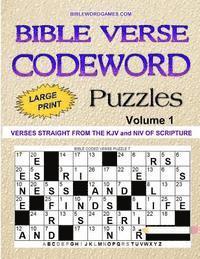 Bible Verse Codeword Puzzles Vol.1: 60 New Bible Verse Codeword Puzzles in Large Print Paperback 1