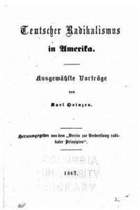 bokomslag Teutscher Radilcalismus in America