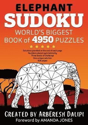 Arbëresh Dalipi - Elephant Sudoku World Biggest Book of 4950 Puzzles, Häftad