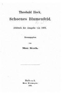bokomslag Theobald Hock, Schoenes Bluemenfeld