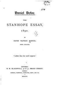 Daniel Defoe, The Stanhope Essay, 1890 1