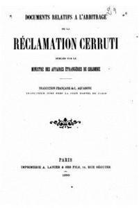 Documents relatifs a l'arbitrage de la réclamation Cerruti 1
