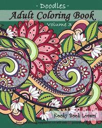 bokomslag Adult Coloring Book - Doodles, Volume 3