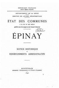 bokomslag Etat des communes à la fin du XIXe siècle, Epinay