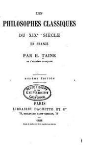 Les philosophes classiques du XIX siècle en France 1