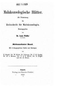 Malakozoologische Blätter, Als fortsetzung der Zeitschrift für malakozologie 1