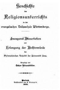 bokomslag Geschichte des Religionsunterrichts in der evangelischen Volksschule