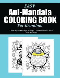 bokomslag Easy Ani-Mandala Coloring Book for Grandma