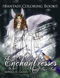 bokomslag Enchantresses and Fair Folk: Fantasy Coloring Book