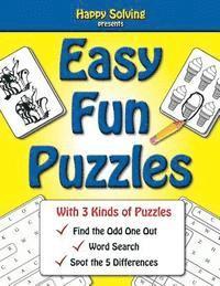 Easy, Fun Puzzles: Word Search, Find the Odd One Out and Spot the Differences 1