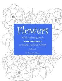 bokomslag Flowers Adult Coloring Book, Volume 8