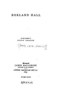 bokomslag Borland Hall