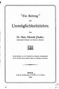bokomslag Ein Beitrag Zur Unmöglichkeitslehre