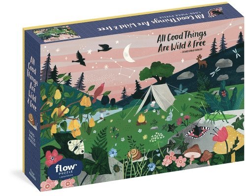 All Good Things Are Wild and Free 1,000-Piece Puzzle (Flow) Adults Families Picture Quote Mindfulness Gift 1