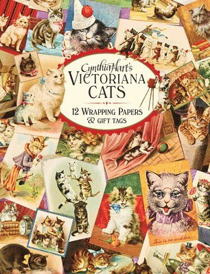 Cynthia Hart's Victoriana Cats: 12 Wrapping Papers and Gift Tags 1