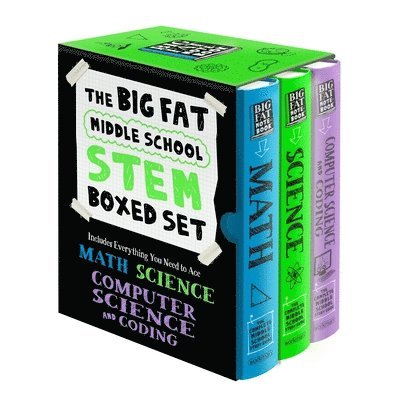 Workman Publishing - The Big Fat Middle School Stem 3-Book Boxed Set: Includes Everything You Need to Ace Math, Science, and Computer Science and Coding, Häftad