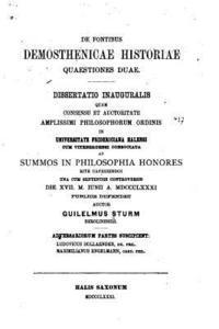 bokomslag De fontibus Demosthenicae historiae quaestiones duae