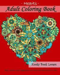 bokomslag Adult Coloring Book - Hearts - Relax and let your imagination run wild with 40 pictures to color