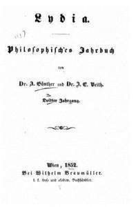 bokomslag Lydia Philosophisches Taschenbuch als Seitenstuck zu A. Ruge's Akademie