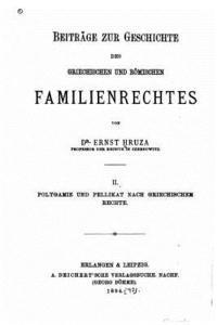 bokomslag Beiträge zur Geschichte des griechischen und römischen Familienrechtes