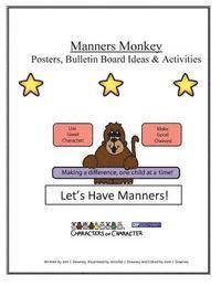 Manners Monkey Posters and Bulletin Board Ideas and Activities 1