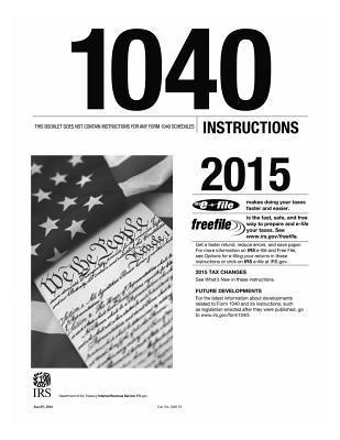 bokomslag 1040 Instructions 2015