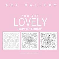 bokomslag You Are Lovely Happy 14th Birthday: Adult Coloring Books Birthday in all D; 14th Birthday Gifts for Girls in al; 14th BIrthday Party Supplies in al; 1