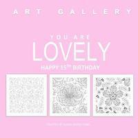 bokomslag You Are Lovely Happy 15th Birthday: Adult Coloring Books Birthday in all D; 15th Birthday Gifts for Girls in al; 15th Birthday Party Supplies in al; 1