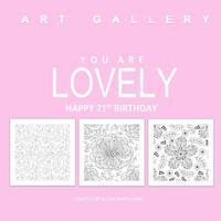 bokomslag Lovely Happy 21st Birthday: Adult Coloring Books Birthday in all D; 21st Birthday Gifts in all D; 21st Birthday Party Supplies in al; 21st Biirthd