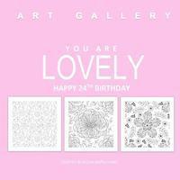 bokomslag You Are Lovely Happy 24th Birthday: Adult Coloring Books Birthday in all D; 24th Birthday Party Supplies in al; 24th Birthday Decorations in al; 24th