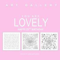 bokomslag You Are Lovely Happy 25th Birthday: Adult Coloring Books Birthday in all D; 25th Birthday Gifts for Women in all; 25th Birthday Gifts in al; 25th Birt