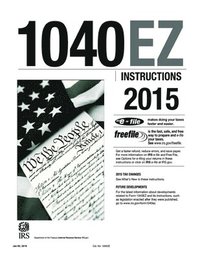 bokomslag 1040EZ Instructions 2015