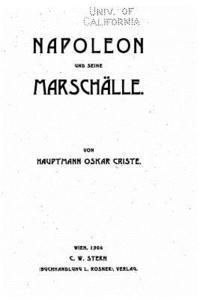 Oskar Criste - Napoleon und seine Marschälle, Häftad