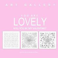 bokomslag You Are Lovely Will You Be My Valentine?: Adult Coloring Book of Love; Love Books in all Departme; Love Coupons in al; Adult Coloring Book Sets in al;