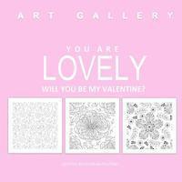 You Are Lovely Will You Be My Valentine?: Adult Coloring Book of Love; Love Books in all Departme; Love Coupons in al; Adult Coloring Book Sets in al; 1