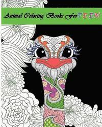 bokomslag Animal Coloring Books For Teens: Stress Relieving Animal Designs