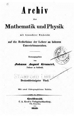 bokomslag Archiv der Mathematik und Physik